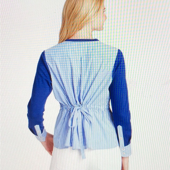 Vineyard Vine striped blouse navy blue size XS - Picture 4 of 6